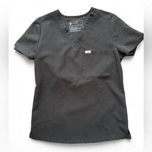 FIGS scrub top “Catarina”  size XS in black. EUC! (1251) #scrubs #medical